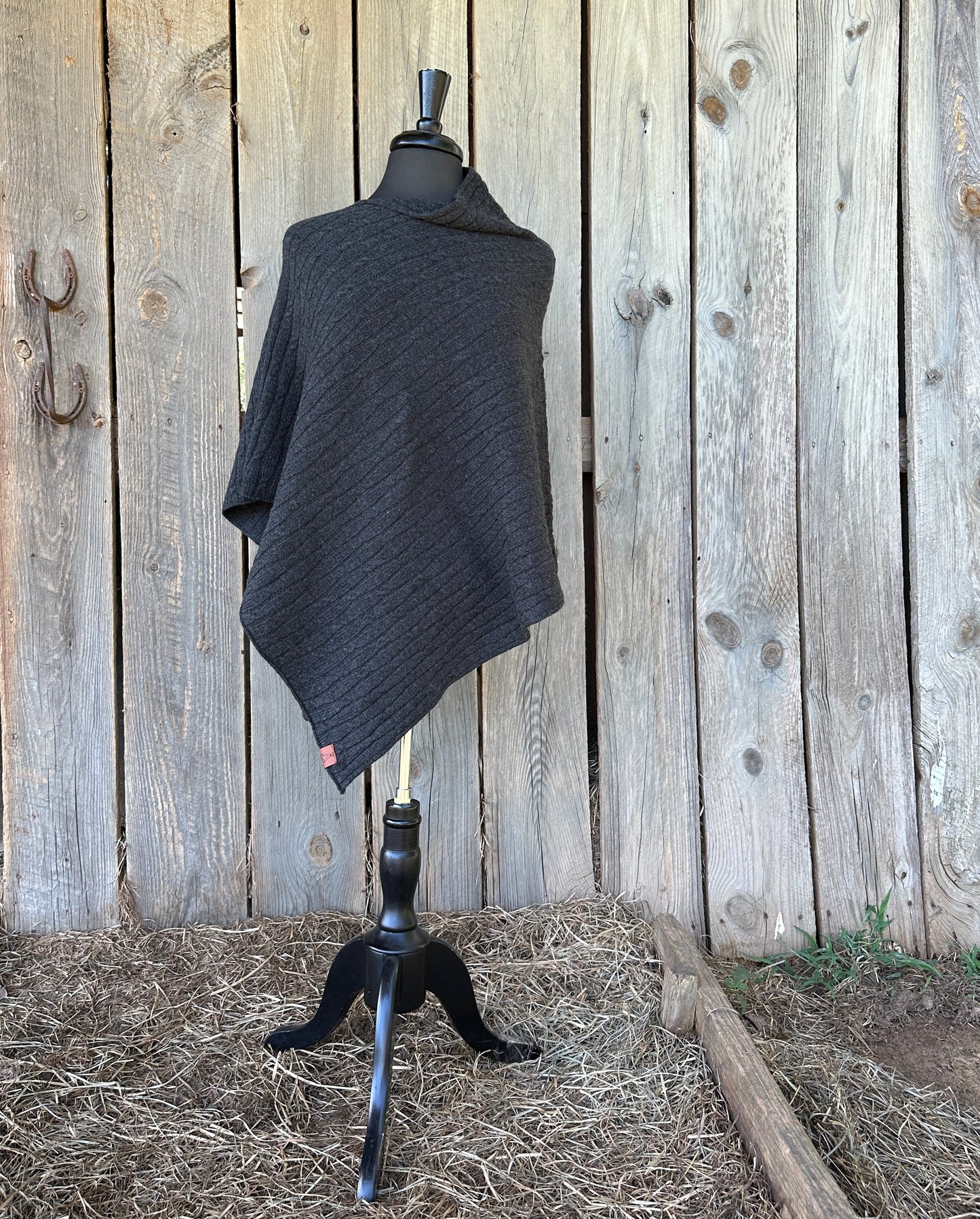 Medium Weight Cable Poncho