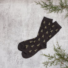 Load image into Gallery viewer, Pine Tree Alpaca Socks
