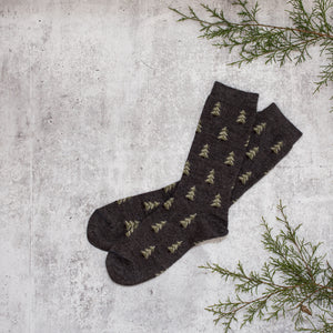 Pine Tree Alpaca Socks